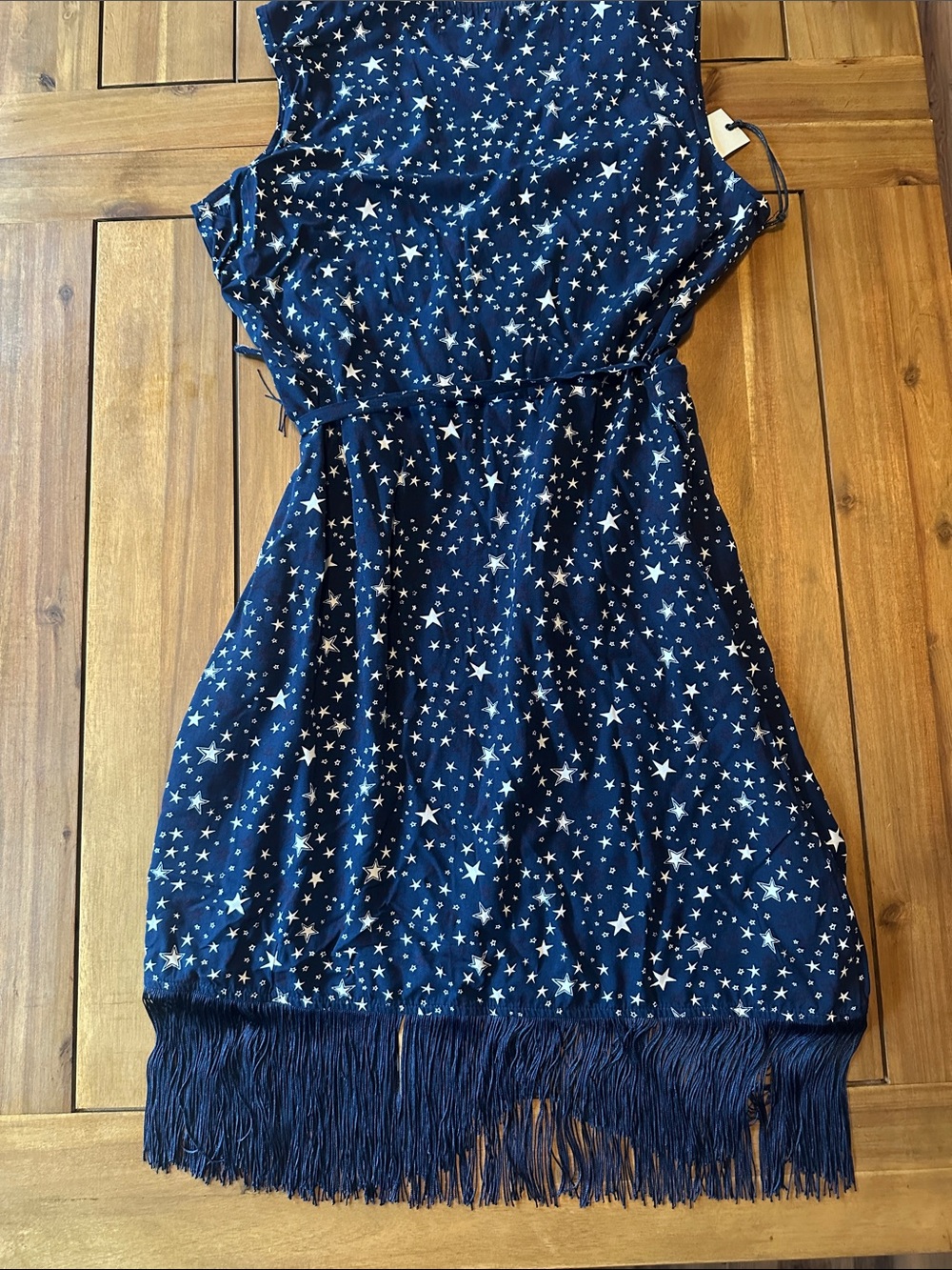 Idyllwind Navy White Star Dress with Fringe Perfect for 4th of July, Cowgirls - Picture 4 of 5